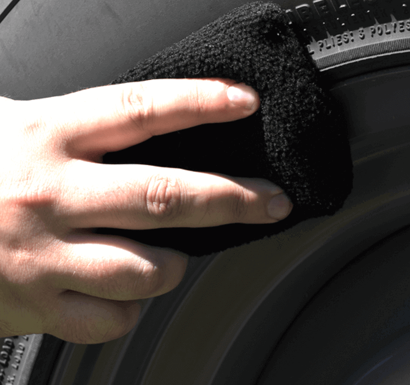 Black 3 X 5 Terry Sponge Applicator Pad