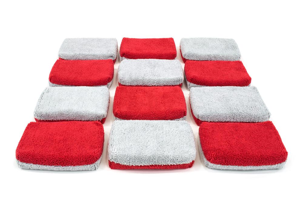 Microfiber Coating Applicator Sponge with Plastic Barrier - 12 pack